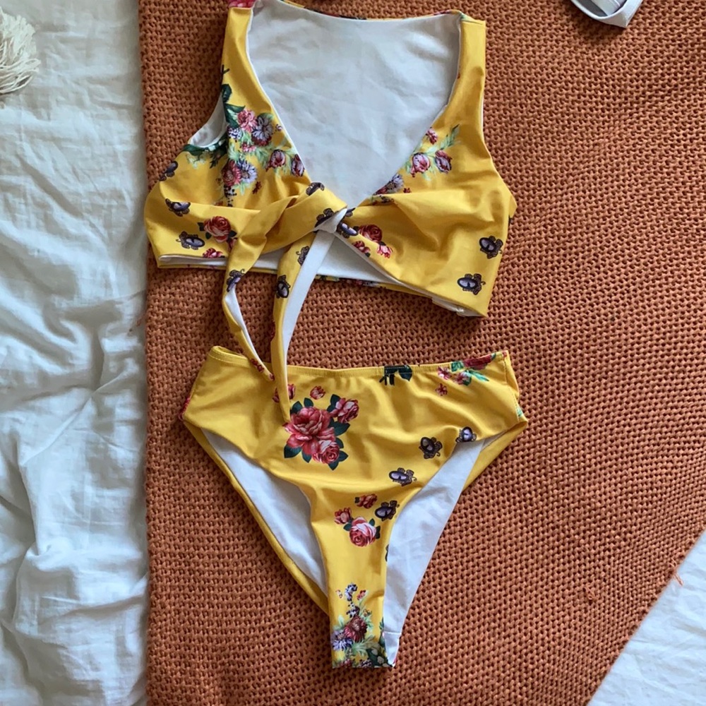 Yellow bikini